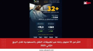 أكثر من 32 مليون رحلة عبر تطبيقات النقل بالسعودية خلال الربع الثاني 2025